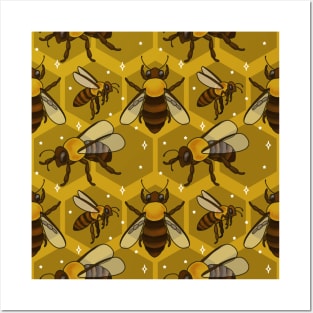 Honey bees Posters and Art